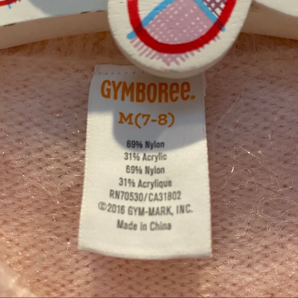 Gymboree Girl’s Fuzzy Soft Pink cardigan Sweater - Picture 3 of 3